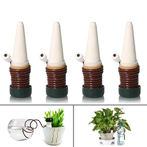 4 or 8 Pack Automatic Slow Release Vacation Plant Waterer,Garden Cone Watering Spikes,Self Watering Syste Irrigation Watering Device for Outdoor & Indoor Use (4Pack) - Thumbnail 6