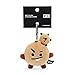 BT21 Lying SHOOKY Character Soft Plush Stuffed Animal Keychain Key Ring Bag Charm, Brown