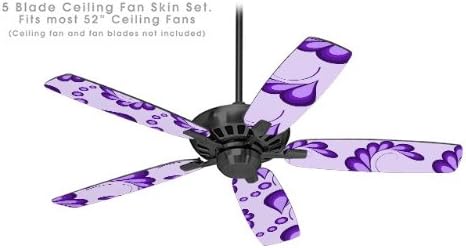 Petals Purple Ceiling Fan Skin Kit Fits Most 52 Inch Fans Fan