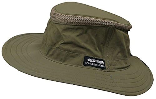 Panama Jack Men's Crown Pocket Boonie Hat (Small/Medium, Olive) in