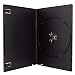 AcePlus 10-pk Black Slim Single DVD Cases; 7mm Thickness with Wrap Around Clear Sleeve; Premium Grade 10 Pieces