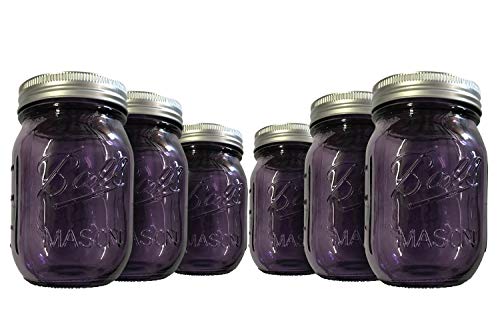 Centaurus AZ Mason Jars with Regular Mouth Canning Glass or Jar Lids-Air Tight Containers-16oz-Set of 6 Transparent Jars - Image 8