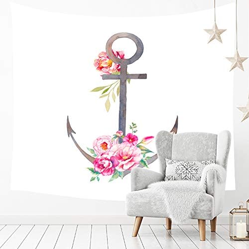 MiaoFan Anchor Printed Tapestry Pattern Wall Hanging Home Bed Yoga Mat Sheet Table Cloth Beach Blanket Wall Bedspread GT-395 (Color : 2, Size : 200 * 150)