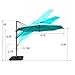 COBANA 10ft Cantilever Offset Patio Umbrella with Vertical Tilt and 360 Degree Rotation Function, Blue
