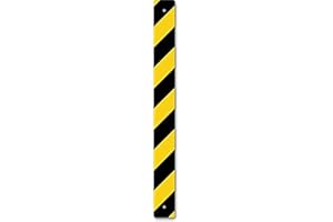 SmartSign - K-2185-FY-03x30 Reflective Sign Post Panel By | 3" x 30" 3M Fluorescent Diamond Grade Reflective Aluminum Black o