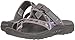Skechers Women's Reggae-Sparkle Swag-Toe Thong Sandal with Webbing, Grey, 8 M US