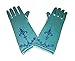 American Vogue Elsa Coronation Dress Costume + Cape + Gloves + Tiara Crown (3 Years, Blue)