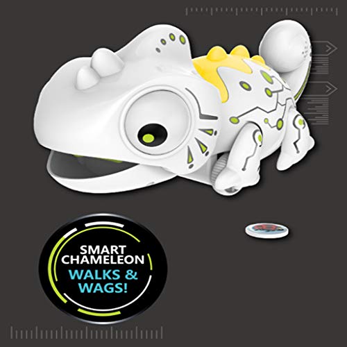 Highpot LED Color Changing RC Robotic Chameleon Toy with Bug Catching Action, Remote Control & Extendable Tongue with Animated Eyes and Tail - Thumbnail 3