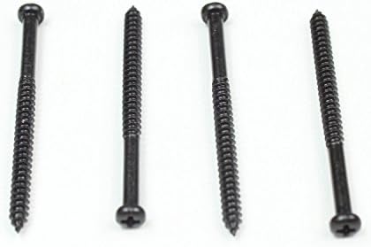 4 x Stellah Standard Pickup Screws 36.5mm Black Set