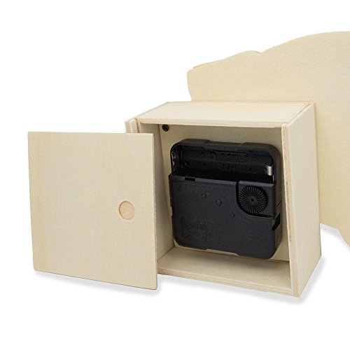 4.5" x 7.5" Unfinished Blank Wooden Race Car Clock