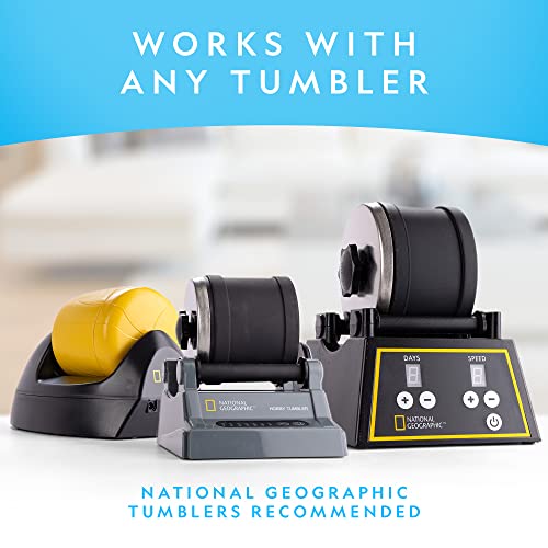 NATIONAL GEOGRAPHIC Rock Tumbler Refill Kit 3 lbs. Rough Madagascar