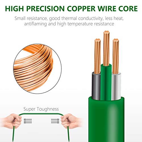 KASONIC Outdoor Extension Cord 50 FT, Evenly Spaced 6 Outlets Plugs, 16