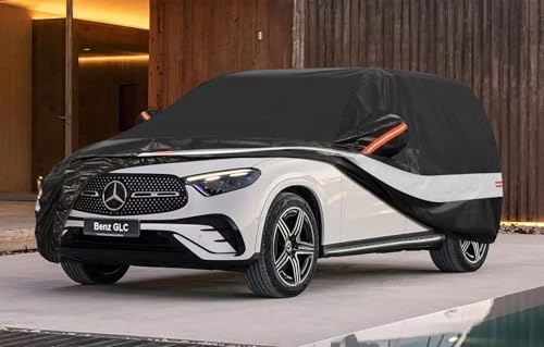 Holthly Exterior SUV Car Cover for Mercedes Benz GLC (2015-2025), Car Cover 10 Layers of Protection, 100% Waterproof, Anti-Dust, Windproof, Rain Waterproof, UV Protection.