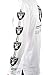 Icer Brands NFL Oakland Raiders Men's T-Shirt Active Basic Long Sleeve Tee Shirt, Large, White