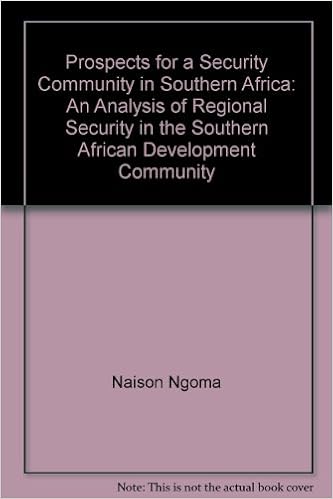 Prospects For A Security Community In Southern Africa An -
