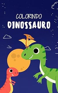 Livro dinossauros para colorir: Atividades infantis de colorir