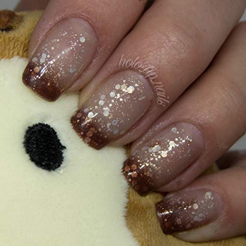 AIMEILI Soak Off UV LED Temperature Color Changing Chameleon Gel Nail Polish - Chocolate Spark (TC05) 10ml