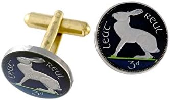 Ireland Rabbit Coin Cufflinks