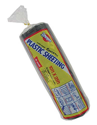 Warp Brothers 12-4CH10B 10X25 4M BLK PLSTC SHTNG, Black