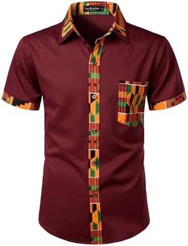 Amazon.com: ZEROYAA Men's Hipster Patchwork Design Slim Fit Long