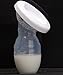 Breast Pump,Manual Breast Pump Food-Grade Liquid Silicone BPA-Free with Protective Lid, Portable Design Ideal for Travel, Camping