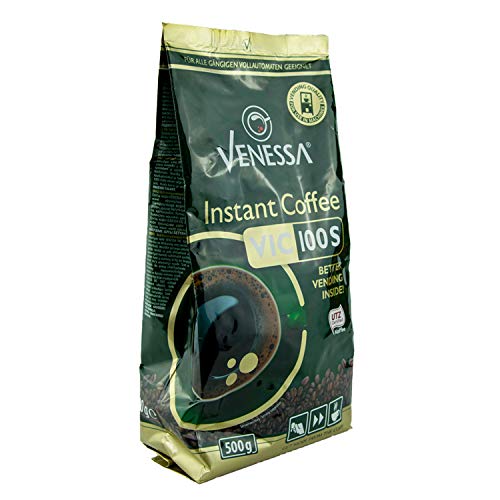 Venessa VIC 100S UTZ-zertifizierter Instant Kaffee 2er Pack, 2 x 500 g, Premium Kaffee für Kaffeeautomaten… – Bild 3