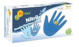 BeeSure BE1118 Nitrile Powder Free Exam Gloves, Large (Pack of 100)