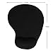 Ergonomic Mouse Pad with Gel Wrist Rest Support, Bidear Memory Foam 3D Non-Slip Rubber Base Gaming Mouse Mat for Computer & Laptop (Black)