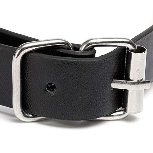 WRZHL-Giocattoli-a-Clip-Ni-pple-con-Catena-di-Metallo-Girocollo-in-Pelle-Bocca-Plug-Coppia-Bo-nda-ge-Game-Tshirt