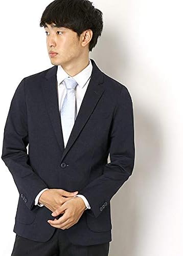 Amazon スーツセレクト メンズ Suit Select 2釦ジャケット Coolmax トリコットニット ネイビー パッチポケット Travel コート ジャケット 通販
