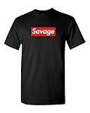 Supreme Savage Box Logo T Shirt - 21 Savage (XL, Black)