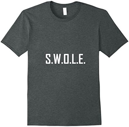 Men's Swole - Swat Style Swole T Shirt - Rocking the Swole Patrol  XL Dark Heather