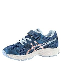 ASICS Kids PRE-Contend 4, Azure/Frosted Rose, 2.5 M