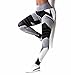 FITTOO Yoga Pants Sport Pants Workout Leggings Sexy High Waist Trousers - Black Arrow (M)