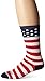 SockGuy Men's USA Flag Socks, White, Large/X-Large
