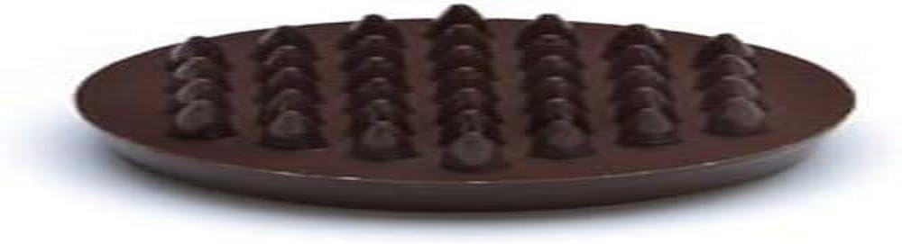 Merriway BH05649 (8 Pcs) Castor Caster Cups With Spikes, Outer Dimension 45 mm (1.3/4 Inch), Small, Brown - Pack of 8 Pieces