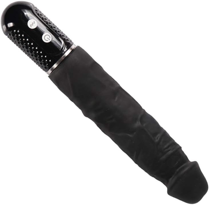 MXYLYM7 Pěrsǒnǎl Mǎssǎgěìng Wǒměn Quìět, Women Waterproof Smooth Huge Silicone Electric Rod (length: 20 Cm, Diameter: 3.5 Cm) 10 Vibration Mode Big Head Health (Color : Black)