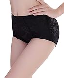 NINGMI Women Butt Lifter Padded Control Panties Hip Enhancer Underwear Shapewear,Black,Large