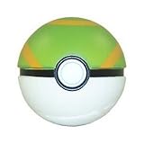 Pokemon Toy - Soft Foam Pokeball - NEST BALL (White, Green & Orange - 2.5 inch)