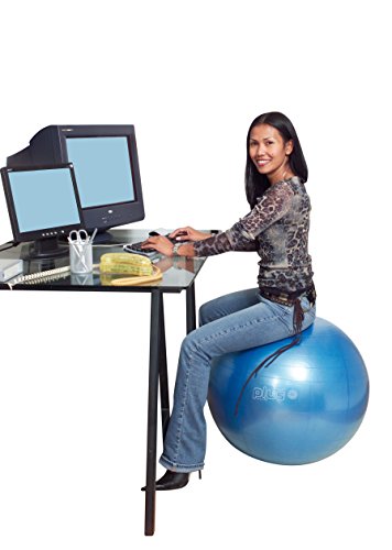 Gymnic Classic Plus Burst-Resistant Exercise Ball, Red (55 cm)