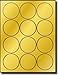 240 Label Outfitters® Gold Foil Laser Only Labels, 2-1/2 inch Round, 20 Sheets