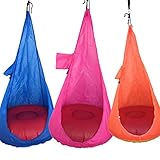 Butiline Children Hammock Chair Kids Swing Pod Home Outdoor Indoor Hanging Seat