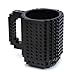 Happo Creative DIY Assembled BPA-Free Build On Brick Coffee Mug, 12 oz With Accessories