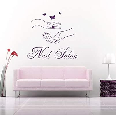 Smydp Nail Salon Sign Wall Window Sticker Manicure Amazon Com