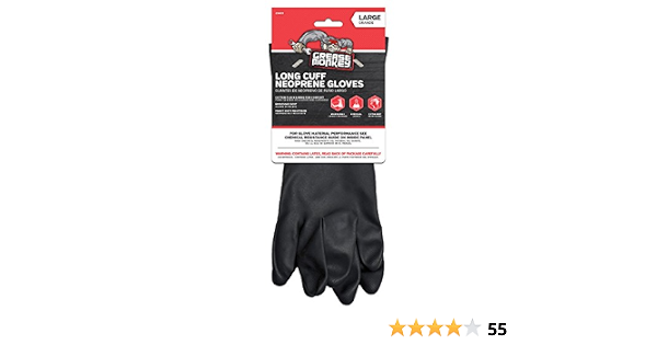 Big Time Products Grease Monkey Neoprene Long Cuff Gloves (Large) (731919234032)