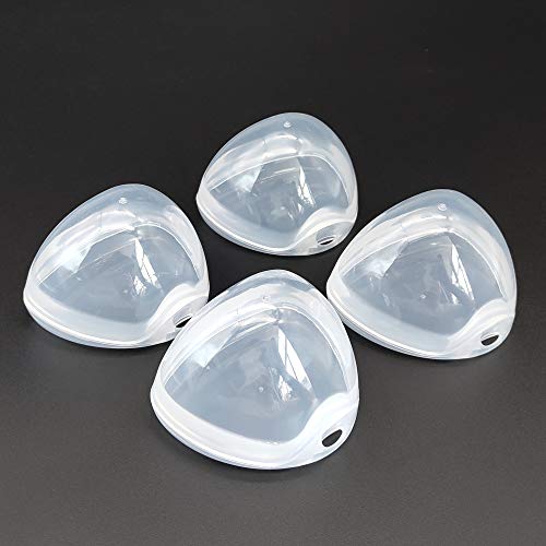 LANEYLI Pacifier Box Pacifier Shield Case Pacifier Clip Holder (Transparent)- Pack of 4