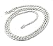 2mm Sterling Silver Diamond-Cut Rope Chain Necklace(Lengths 14