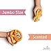 Jumbo Squishies Slow Rising [5-Pack] | Ice Cream, Donut, Cake, Pretzel & Hot Dog Squeeze Stress Relief Toy for Kids & Adults by JoyShark
