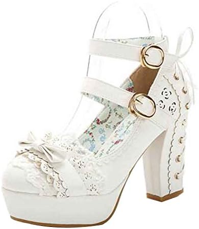 和風原宿スイートロリータヴィンテージpuメアリージェーンシューズfor女の子 22 B07z913pr4 4 914円 大人気 New Arrival 最安値挑戦 年中無休 高品質 通販