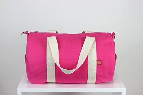 Pink Sport Bag Duffel Bag Long and Adjustable Cotton Strap Washable Gym Bag Yoga Bag Chic Daily Use Zippered Closure Unisex Bag Circle Bag DIFFERENT COLOR ARE AVAILABLE